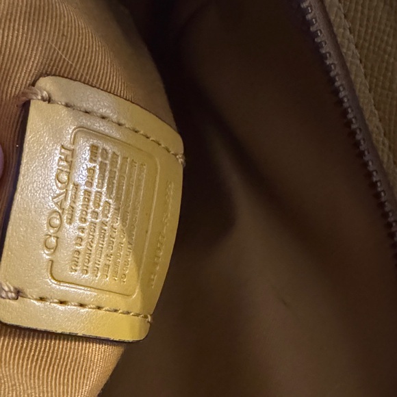 Coach Mustard Yellow Leather Satchel - Picture 4 of 8